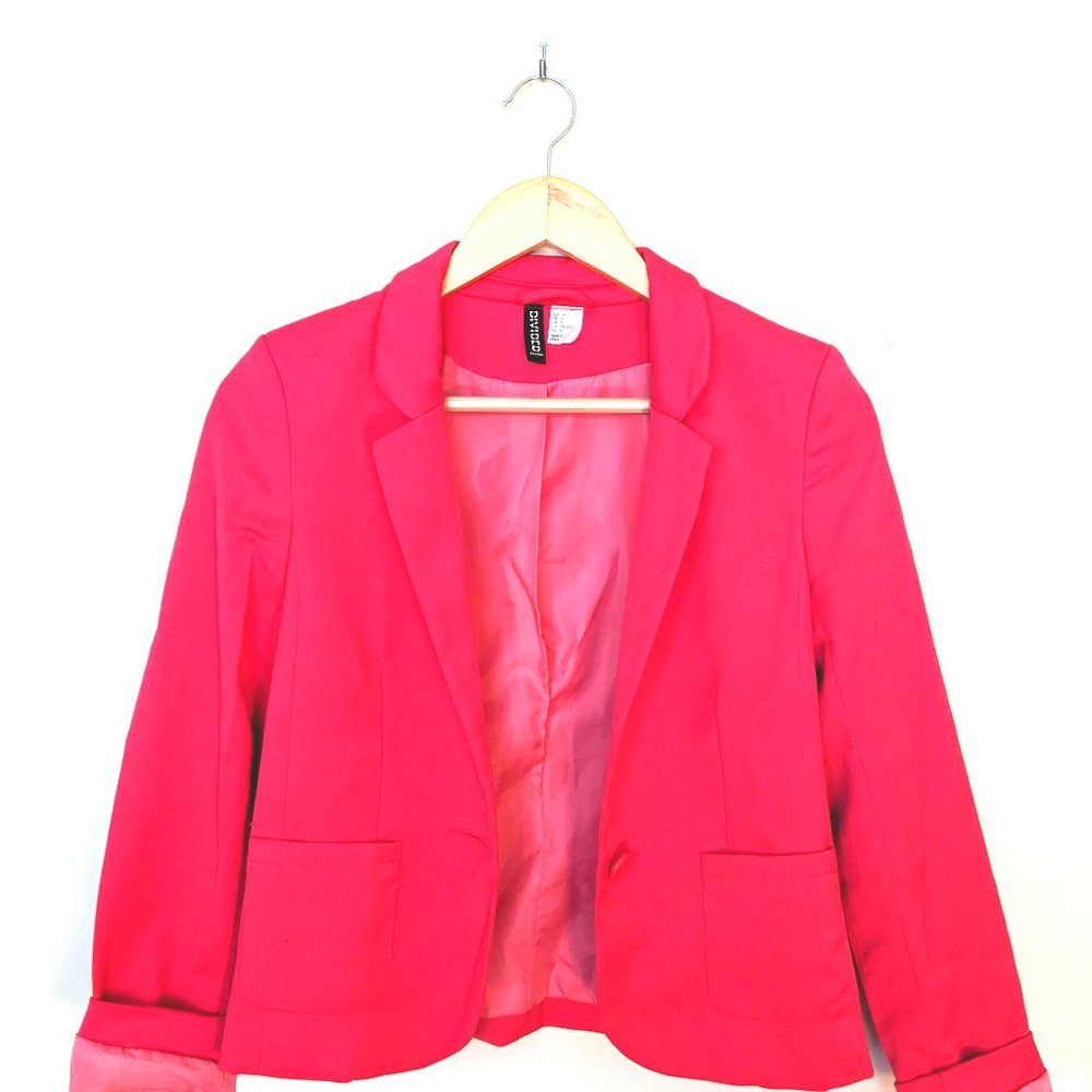 HnM short neon pink jacket